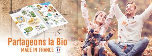 Couverture facebook partageons la bio made in france de bio monde en octobre 2019