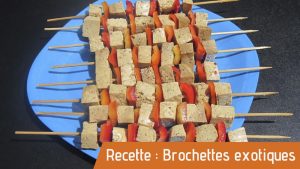 Brochettes de tofu recettes bio Essomes sur Marne