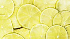 Citrons coupés en tranche