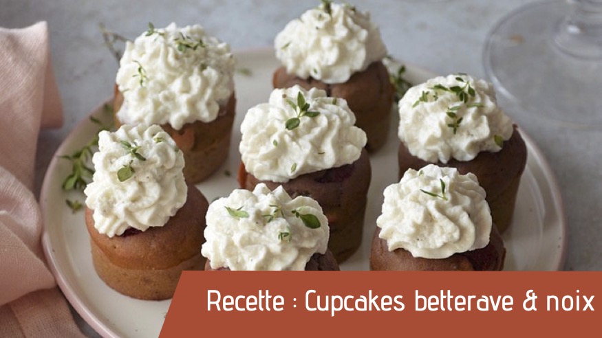 Recette : Cupcakes betterave & noix